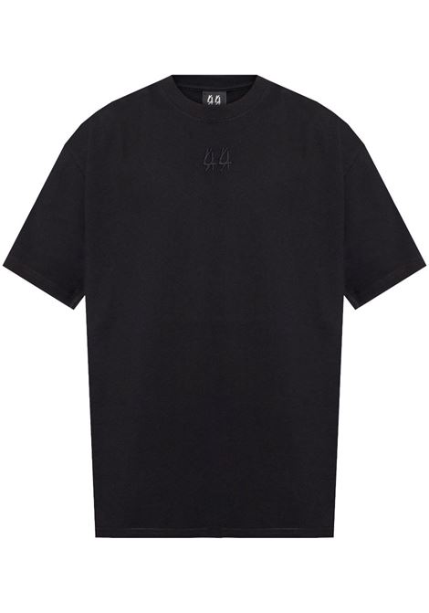 Black graphic-print T-shirt 44 label group - men